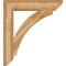 Ekena Millwork Thorton Slat Rough Sawn Bracket w/ Offset Brace, Western Red Cedar, 8"W x 36"D x 40"H BKT0806X36X40THR06RWR - alternate 4